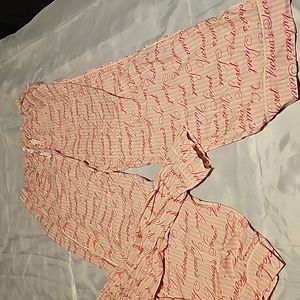 Women's Victoria's Secret sz M long sleeve cotton mix PJ